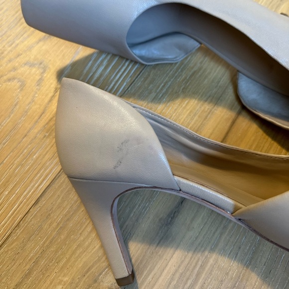 Women’s VINCE Tiana Point Toe Leather Pumps in Cappucino - Picture 8 of 9